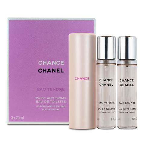 chanel chance eau tendre travel size|chanel chance eau tendre refill.